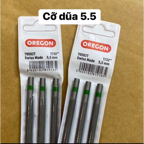 dũa OREGON dũa cưa xích hàng loại 1. đủ cỡ 4mm/4.8mm/5.5mm