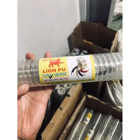 DÂY hơi xoắn khí nén  LION PU độ bền cao kích thước 6m/12 m