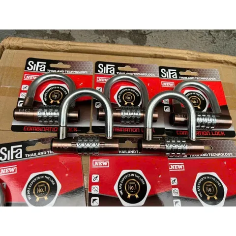 khóa SiFa chữ U, Khóa mã số 4 chữ số, chất liệu hợp kim inox chống gỉ, cao cấp bền bỉ,hàng cao cấp chính hãng