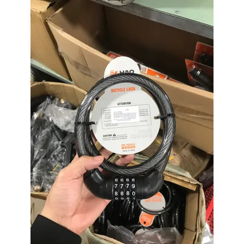 Khóa Dây Cáp Mật Mã 4 Số Chống Trộm – Bảo Vệ Xe Đạp, Xe Máy, Cửa Cổng, Đồ Cá Nhân