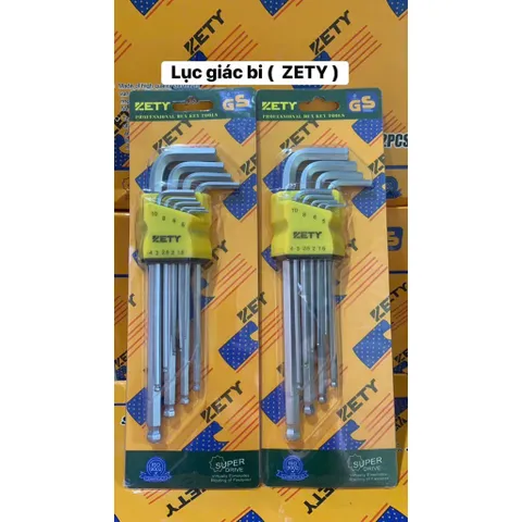 Bộ 9 Lục Giác Yeti Đầu Bi & HOA THỊ  Vanadium Chịu Lực Tốt