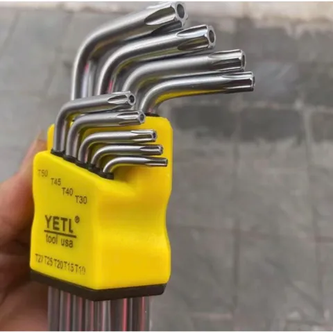 Bộ 9 Lục Giác Yeti Đầu Bi & HOA THỊ  Vanadium Chịu Lực Tốt