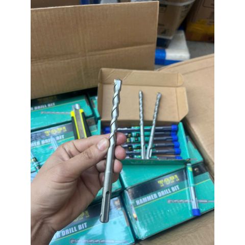 Mũi Khoan Bê Tông Top1, Hàng Đẹp, Đủ size Phi 6, 8, 10, 12, 14, 16, chuôi đầu gài SDS