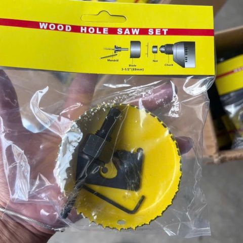 mũi khoét thạch cao và gỗ mềm size thông dụng 76/ 89/114 mm  dùng lắp đèn âm trần thông dụng