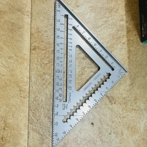 Thước ke góc vuông nhôm đúc maya 7'' và 12'' tam giác đo góc đa năng 45độ