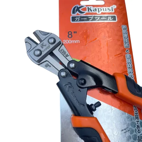 Kìm Cộng Lực Cắt Bu lông Kapusi 8 Inch 200mm CR-V Cắt Sắt Thép Cứng Siêu Bền
