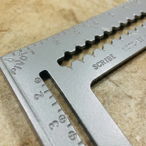 Thước ke góc vuông nhôm đúc maya 7'' và 12'' tam giác đo góc đa năng 45độ