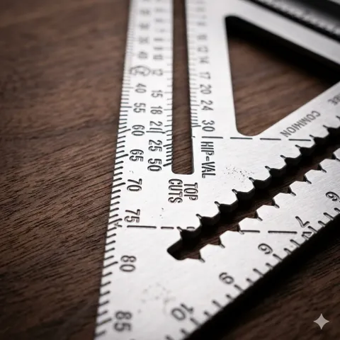 Thước ke góc vuông nhôm đúc maya 7'' và 12'' tam giác đo góc đa năng 45độ