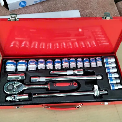 Bộ Tuýp Khẩu 24 Chi Tiết Hệ 1/2 Inch - Chất Liệu Thép CRV - Bộ Dụng Cụ Sửa Chữa Ô Tô, Xe Máy