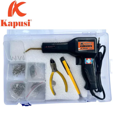 Máy hàn nhựa 70W - 220V Kapusi, sử dụng ghim thép chống rỉ 0.8mm chuyên hàn nhựa nứt vỡ hàn nhanh chắc bền