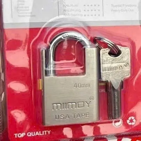 Ổ Khoá Cửa MINDY Trắng Loại Tốt Chống Cắt - đủ size 40mm, 50mm, 60mm.