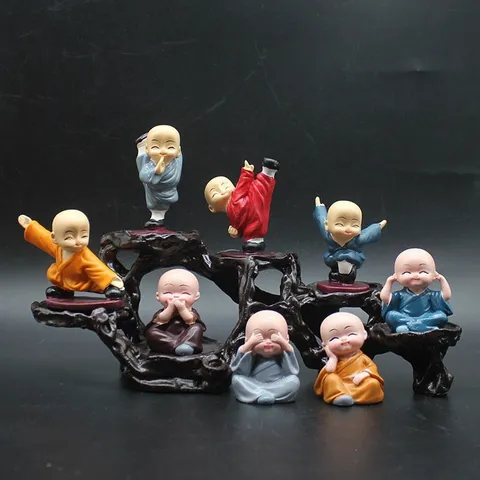 Tượng Chú Tiểu Chibi Thiền Ý – Trang Trí Nhà Cửa, Lối Vào, Kệ Rượu, Văn Phòng