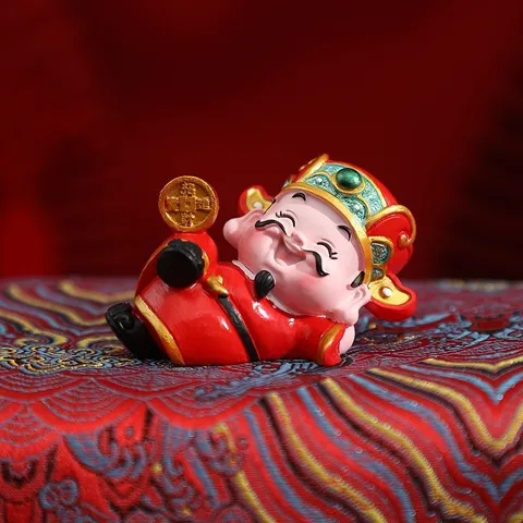 Tượng ông thần tài hũ vàng tài lộc may mắn, đặt bàn làm việc, trang trí nhà cửa Tiệm An Yên