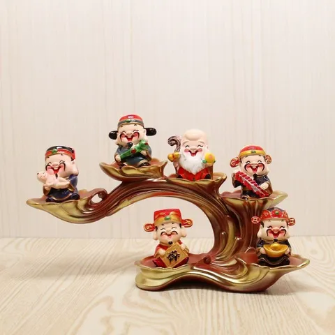 Tượng Thần Tài, Ông Thọ Bà Thọ Mini – Trang Trí Để Bàn, Bánh Kem, Quà Mừng Thọ
