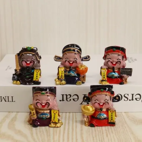 Tượng Thần Tài, Ông Thọ Bà Thọ Mini – Trang Trí Để Bàn, Bánh Kem, Quà Mừng Thọ