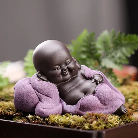 Tượng Di Lặc Chiêu Tài Nuôi Trà – Phụ Kiện Bàn Trà, Đồ Chơi Trà Đạo, Trang Trí Resin
