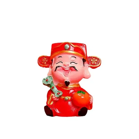 Bộ Tượng Ngũ Lộ Thần Tài Chibi May Mắn – Đồ Trang Trí Bàn Làm Việc Văn Phòng