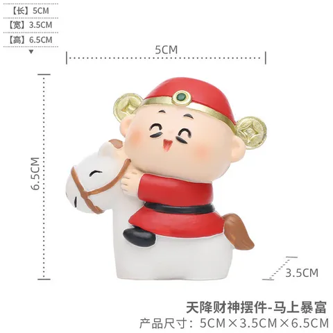 Tượng Thần Tài Quốc Triều Mini – Trang Trí Để Bàn, Văn Phòng, Nhà Cửa, Quà Tặng May Mắn