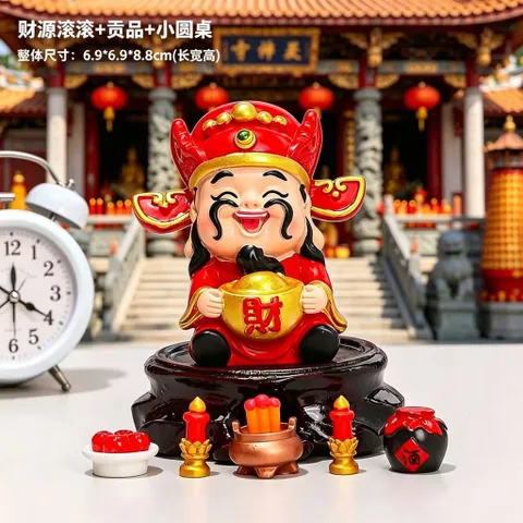 Tượng Thần Tài Mini 2026 – Trang Trí Bàn Văn Phòng, Chiêu Tài, Phong Thủy May Mắn