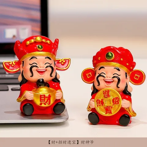 Tượng Thần Tài Mini 2026 – Trang Trí Bàn Văn Phòng, Chiêu Tài, Phong Thủy May Mắn