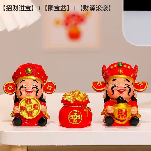Tượng Thần Tài Mini 2026 – Trang Trí Bàn Văn Phòng, Chiêu Tài, Phong Thủy May Mắn