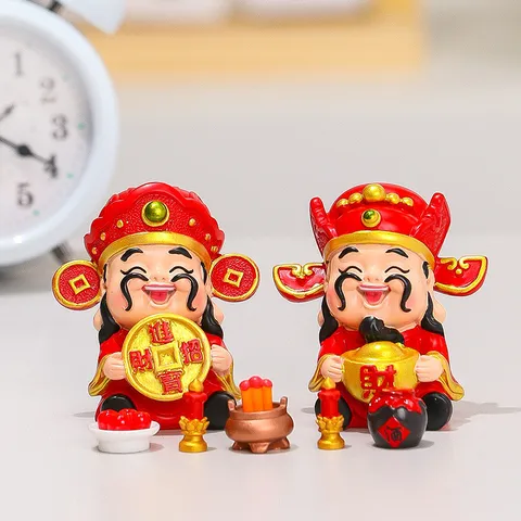 Tượng Thần Tài Mini 2026 – Trang Trí Bàn Văn Phòng, Chiêu Tài, Phong Thủy May Mắn