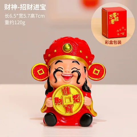 Tượng Thần Tài Mini 2026 – Trang Trí Bàn Văn Phòng, Chiêu Tài, Phong Thủy May Mắn