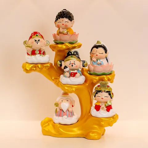 Tượng Ngũ Lộ Thần Tài – Trang Trí Văn Phòng, Phòng Khách, Lối Vào, Quà Tặng Khai Trương