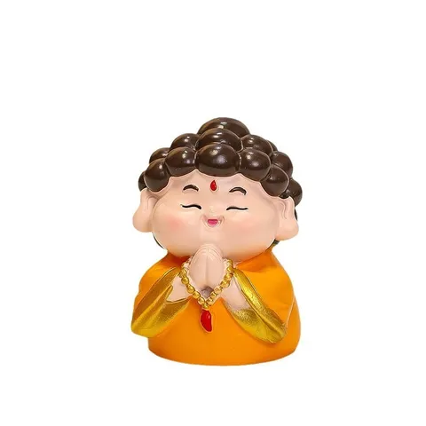 Tượng Thần Tài dễ thương sáng tạo, đồ trang trí để bàn, quà tặng văn phòng, đồ trang trí bàn làm việc bằng nhựa resin