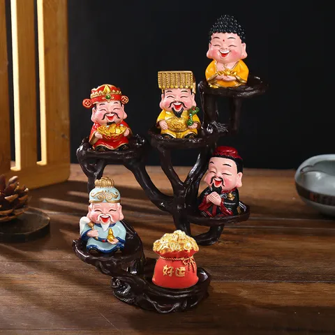 Tượng Thần Tài Phúc Tinh Lâm Môn – Trang Trí Văn Phòng, Phòng Khách, Quà Khai Trương, Tân Gia