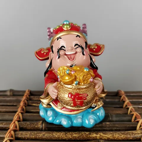 Thần tài Ngũ phúc trang trí 9cm