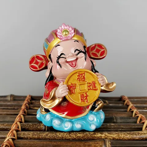 Thần tài Ngũ phúc trang trí 9cm