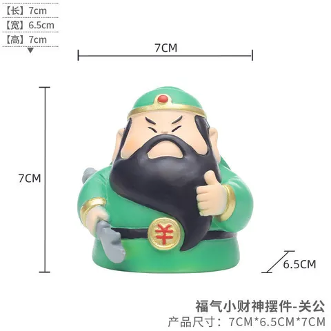 Bộ Tượng Thần Tài Phong Thủy Mini Đáng Yêu – Decor Bàn Làm Việc, Trang Trí Bàn Thờ Thần Tài Hút Lộc May Mắn
