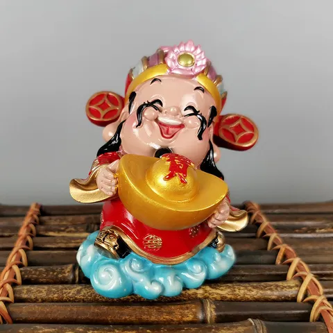 Thần tài Ngũ phúc trang trí 9cm