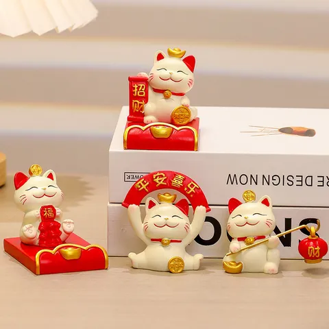 Quà Tặng Trang Trí Giá Đỡ Điện Thoại Di Động Mèo May Mắn