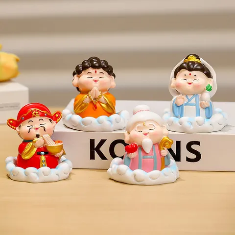 Đồ Trang Trí Thần Tiên Khác Nhau, Đồ Thủ Công Bằng Nhựa Năm Chiều, Đồ Trang Trí Nhỏ Trên Bàn Làm Việc