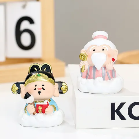 Bộ Tượng Mini Quan Âm – Phật – Thần Tài – Quan Công – Phúc Lộc Thọ Ngồi Đài Sen – Decor Phong Thủy May Mắn