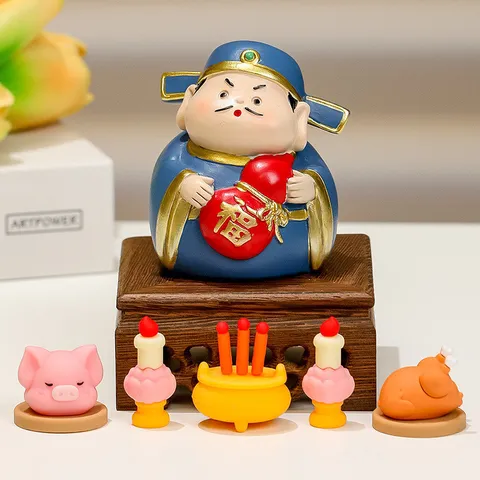 Ngũ Đường Thần Tài  Quà Tặng Đồ Trang Trí Để Bàn Văn Phòng