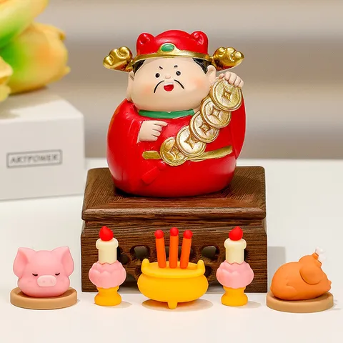 Ngũ Đường Thần Tài  Quà Tặng Đồ Trang Trí Để Bàn Văn Phòng
