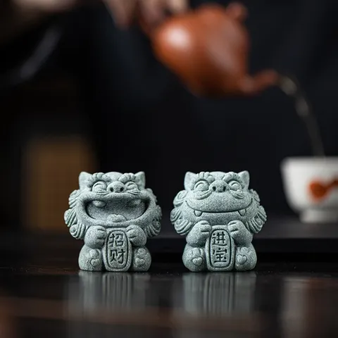 Đồ Trang Trí Trà Sư Tử Nhỏ Đáng Yêu