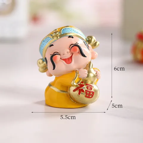 Bộ Ngũ phúc thần tài - Freeship - Trang trí nhà cửa, ô tô, quà tặng