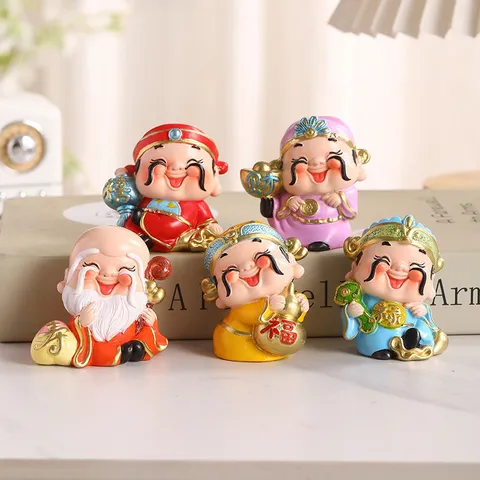 Bộ Ngũ phúc thần tài - Freeship - Trang trí nhà cửa, ô tô, quà tặng