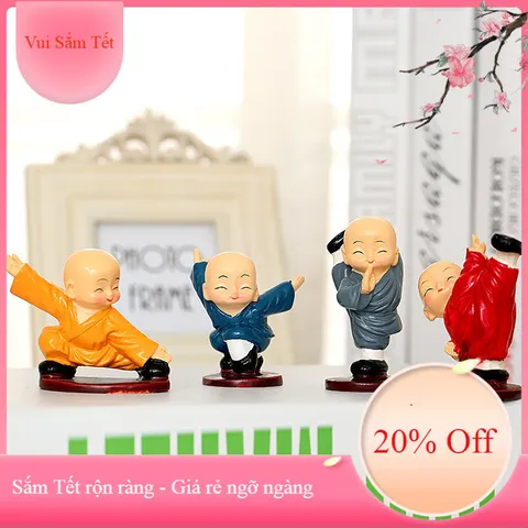 Bộ 4 chú tiểu múa võ