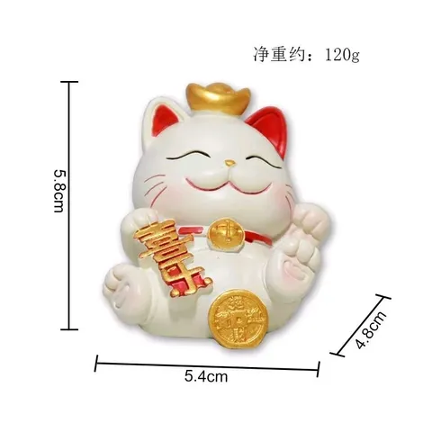 Bộ 4 mèo thần tài mini may mắn - FREESHIP - Trang trí nhà cửa xe hơi bàn làm việc