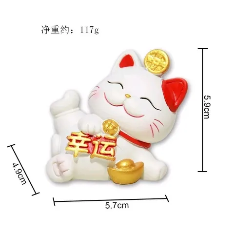 Bộ 4 mèo thần tài mini may mắn - FREESHIP - Trang trí nhà cửa xe hơi bàn làm việc