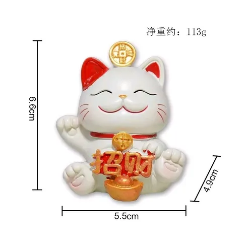 Bộ 4 mèo thần tài mini may mắn - FREESHIP - Trang trí nhà cửa xe hơi bàn làm việc