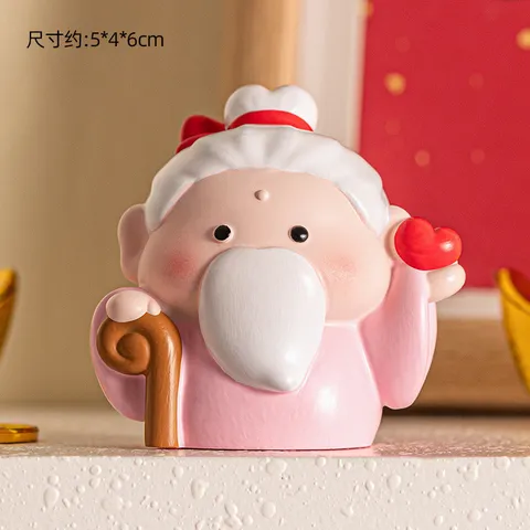 Đồ Trang Trí Nhỏ Chúc May Mắn Đến Với Phật, Búp Bê Thủ Công Bằng Nhựa, Quà Tặng Trang Trí Máy Tính Để Bàn Văn Phòng