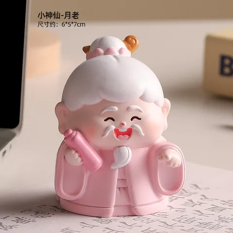 Đồ Trang Trí Nhỏ Chúc May Mắn Đến Với Phật, Búp Bê Thủ Công Bằng Nhựa, Quà Tặng Trang Trí Máy Tính Để Bàn Văn Phòng