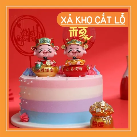 Tượng thần tài phong thủy, đầu lò xo, thích hợp để trang trí nhà cửa, xe hơi