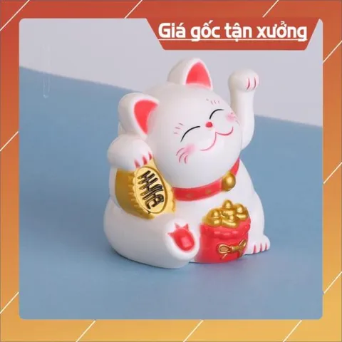 Phụ kiện bánh sinh nhật bánh kem - MÈO THẦN TÀI trang trí bánh